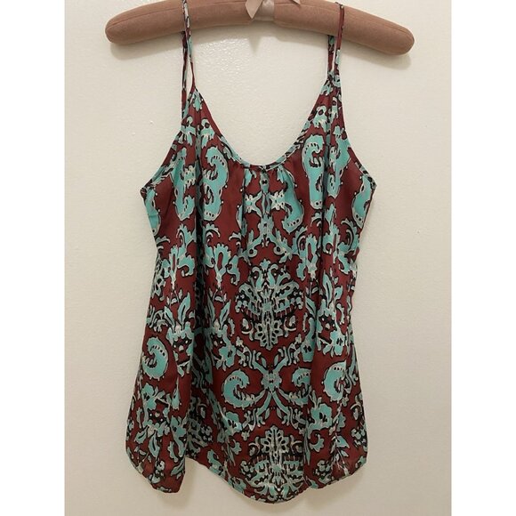 The Limited Multicolor Tank Top Y2K Satin Pull On Straps XL Artsy Sexy - Picture 1 of 8